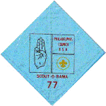 Neckerchief Philadelphia Area Council (1977 Scout O - Rama)