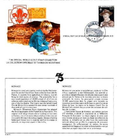 First day of Issue Postcard - Monaco