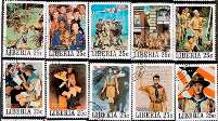 Liberia 25¢ Boy Scout Stamps