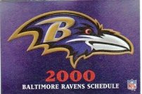 Baltimore Ravens - 2000 Football Schedule