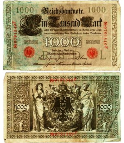 Germany - 1000 Mark Reichsbanknote - #3