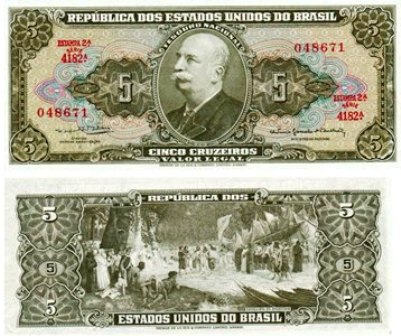 Brazil - 5 Cruzeiros Note