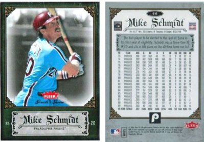 Philadelphia Phillies - Mike Schmidt - Great Games Card