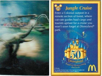 McDonalds Disney Jungle Cruise Card