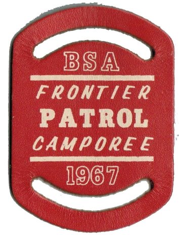1967 Frontier District Camporee Neckerchief Slide