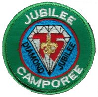 Diamond Jubilee 75th Anniversary Jubilee Camporee Patch