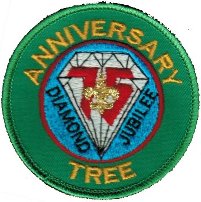 Diamond Jubilee 75th Anniversary Anniversary Tree Patch