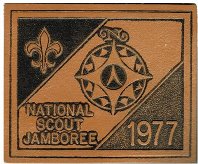 1977 National Jamboree Leather Patch