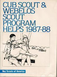 1987-88 Cub Scout & Webelos Scout Program Helps