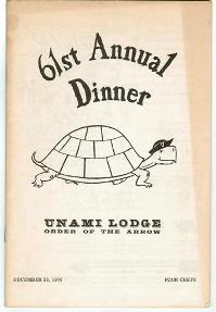 OA Book - Unami Lodge #1 - 61st Annual Dinner