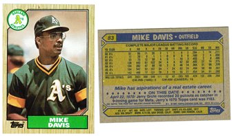 Oakland Athletics - Mike Davis (83)
