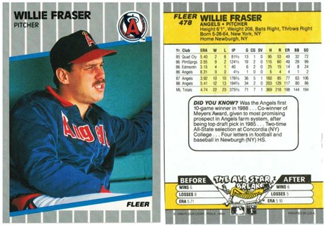 California Angels - Willie Fraser (472)