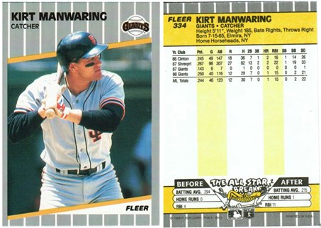 San Francisco Giants - Kirt Manwaring (334)